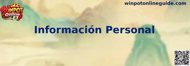 Información Personal en Winpot Online